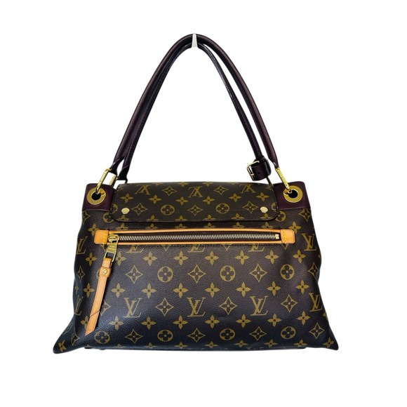 Louis Vuitton Monogram Canvas Olympe Shoulder Handbag Push Lock Closure Purple - Picture 3 of 17